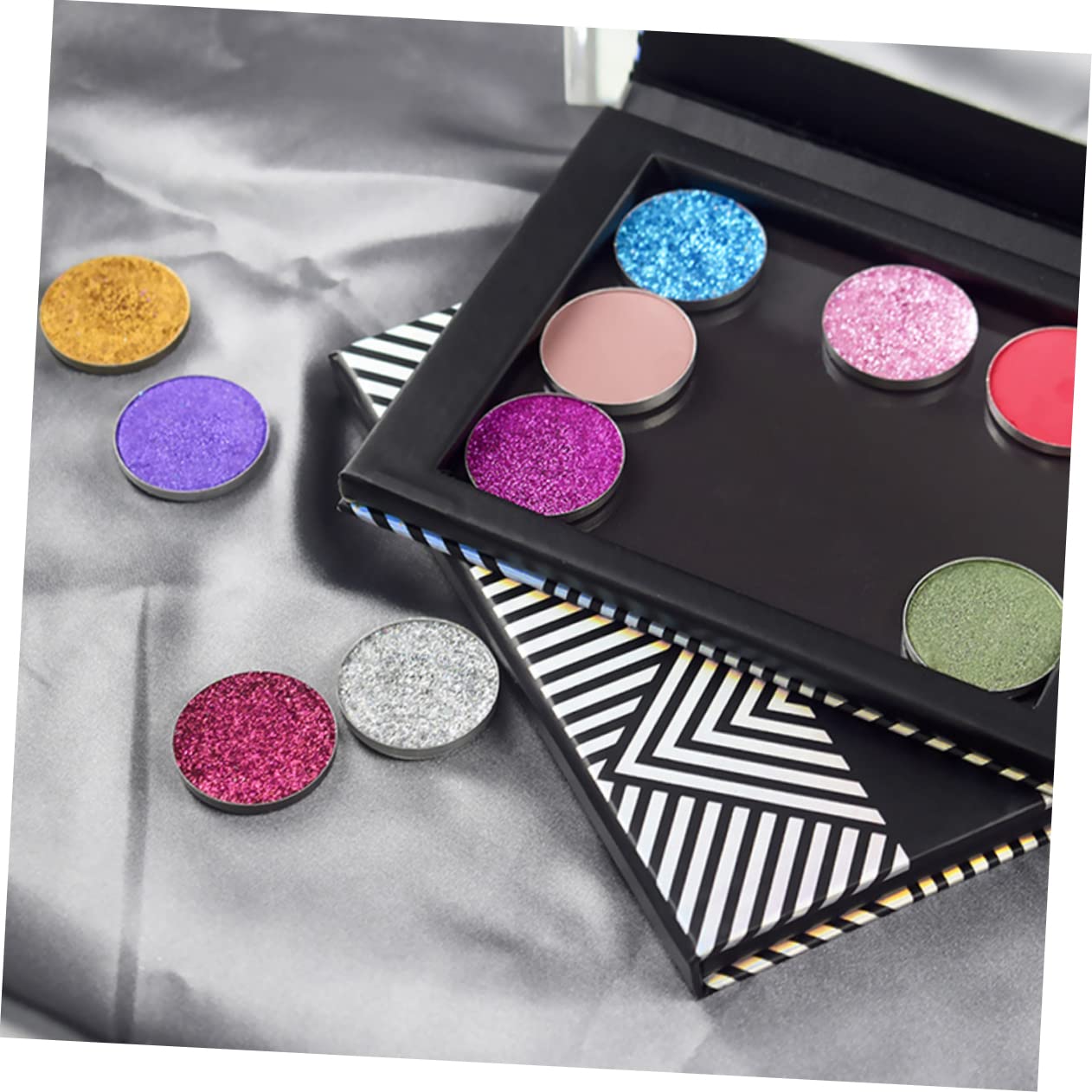3 Pièces Trousse Cosmétique Vide Magnétique Avec Miroir Palette Vide Maquillage Pour Les Yeux Petite Palette Magnétique Palette De Fards à Paupières Vide Palette Magnétique Vide