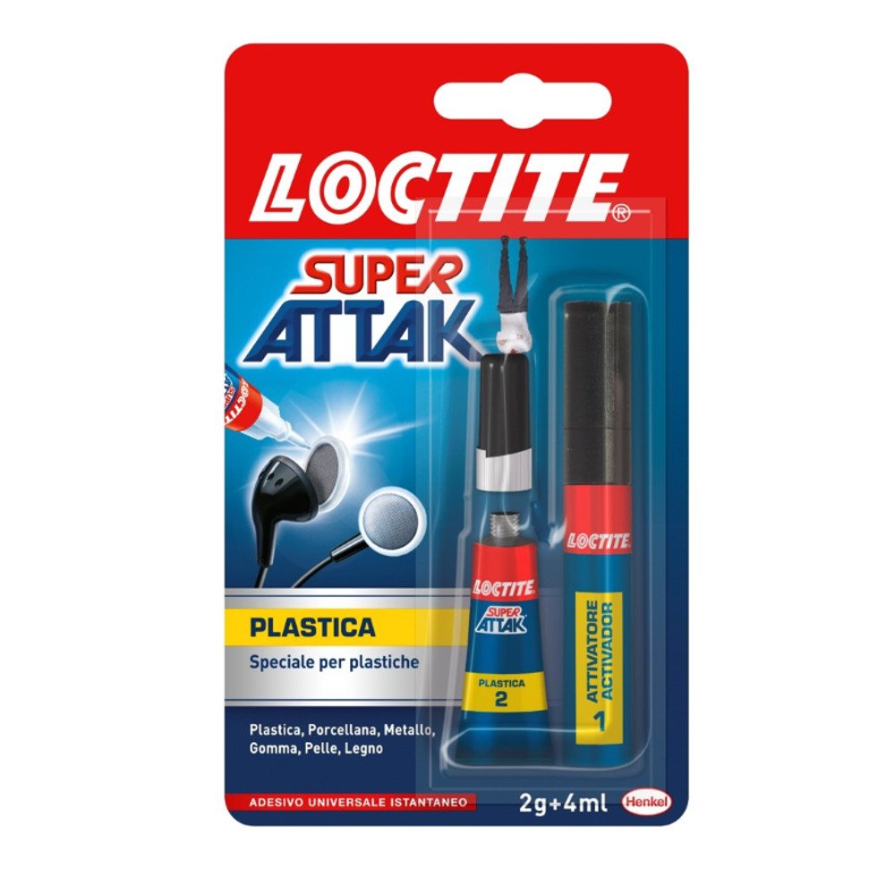 ADESIVI ATTAK SUPER PLASTIX DUO 2G+​4ML