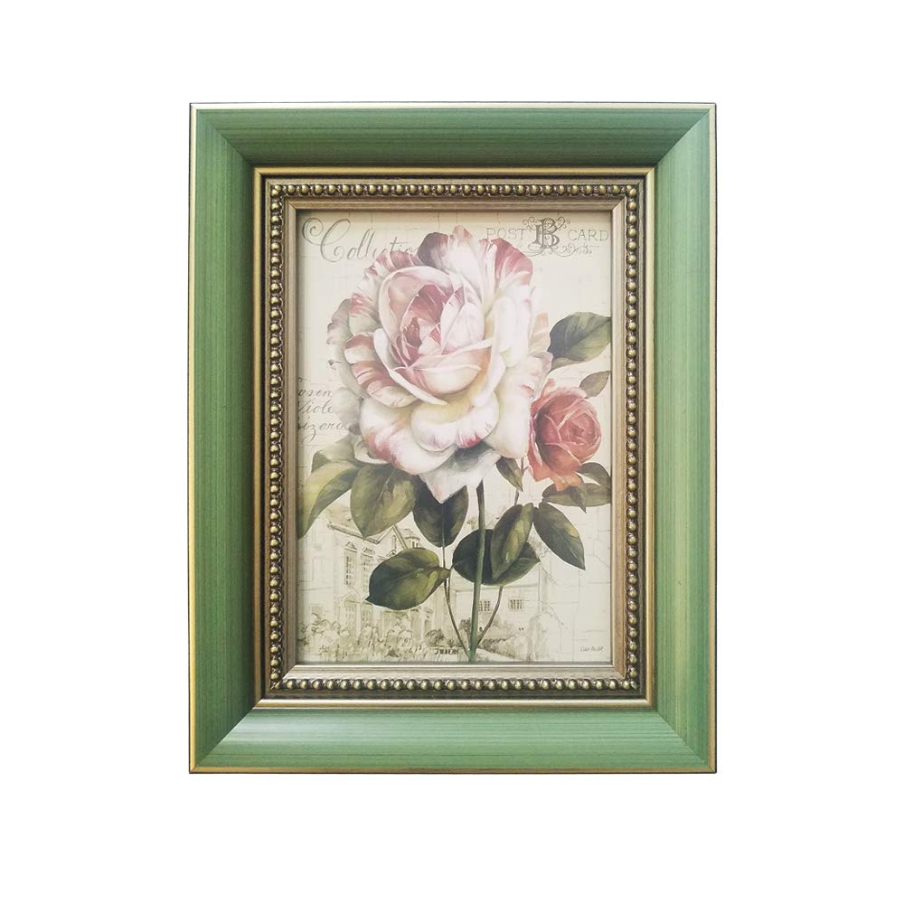 Tiffanini Traditional Gallery 4x6 inch Green Solid Hardwood Picture Frames