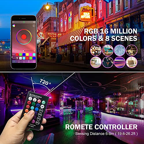 Boyilitd Rgb Flood Light, Smart App Control 50W Color Changing Exterior Light Outdoor Led Flood Light With Remote #TOP1