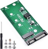 ELUTENG M.2 NGFF SSD auf SATA 2,5 Zoll Konverter Kompatibel mit B Key & B+M Key, M.2 SSD auf 2,5 Zoll SATA III Adapterkarte für SSD Größen 2230/2242/2260/2280 (Nicht für NVME)