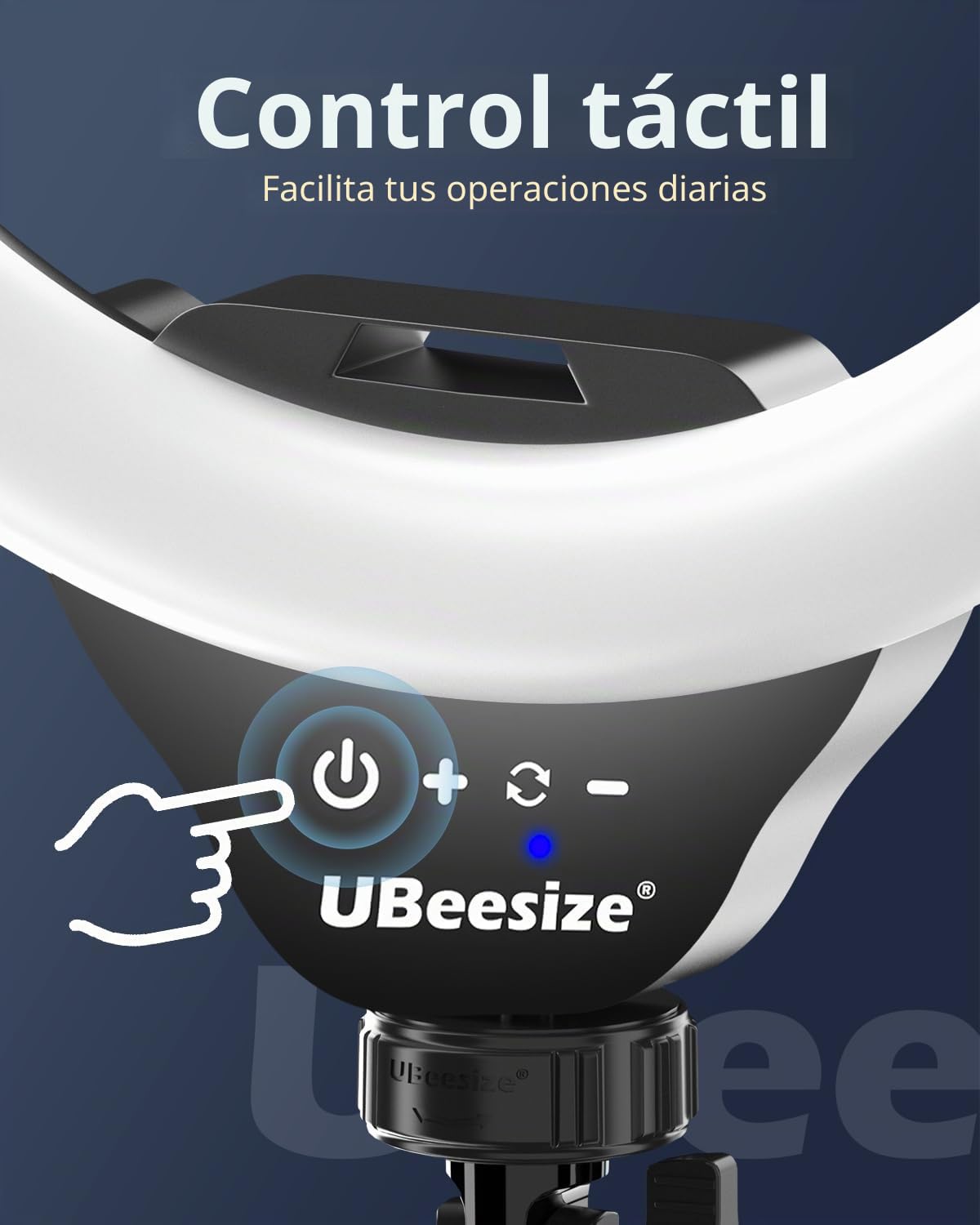 UBeesize Anillo de Luz de 12" con Trípode de 170cm, Aro de Luz para Grabar Vídeo y Retransmitir en Vivo en Youtube, Instagram o TikTok, Aro de Luz con Trípode Compatible con Teléfonos y Cámaras