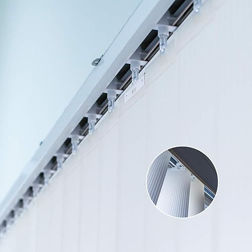 Miniatura 4 de Blulu Kit de 30 pestañas de reparación vertical de persianas con clip de reparación de persianas de repuesto para ventanas, color blanco