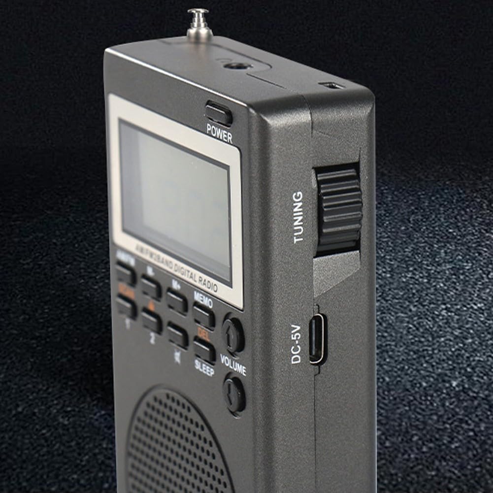 Lecreatekit Mini radio tascabile, transistor portatile AM FM, radio tascabile, stazioni di ricezione per interni ed esterni
