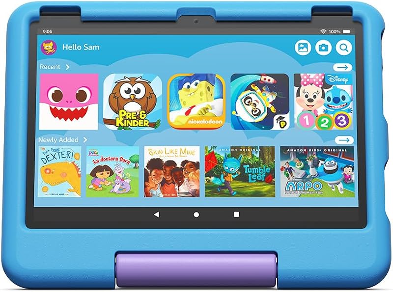 Funda Amazon a prueba de niños para tableta Fire HD 10 (solo compatible con tabletas de 13.a generación, versión 2023) - Azul