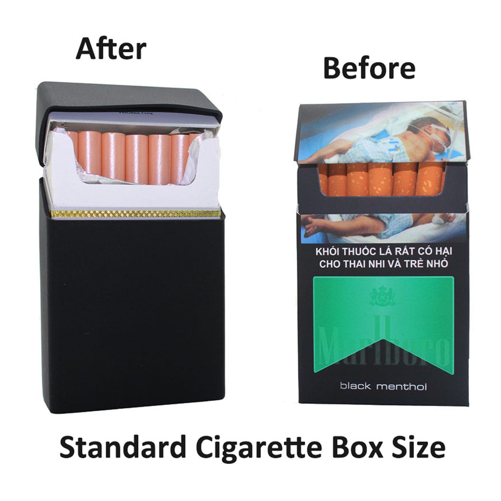 silicone cigarette case Amazon.com: 2Pcs Boshiho Soft Silicone Cigarette Case Holder for Men  -Standard 20 Pcs Cigarette Box Protector Lightweight and Waterproof (Black)  : Health & Household
