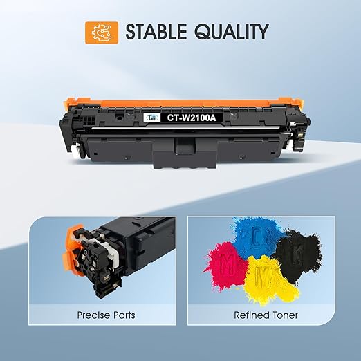 210A Toner Cartridges 4 Pack 210X 4301fdw Compatible for HP 210A 210 Toner Cartridges Replacement for HP Color Laserjet Pro MFP 4301fdn Pro 4201dw 4201dn W2100X W2100A Series Printer Ink (with Chip) thumbnail 4