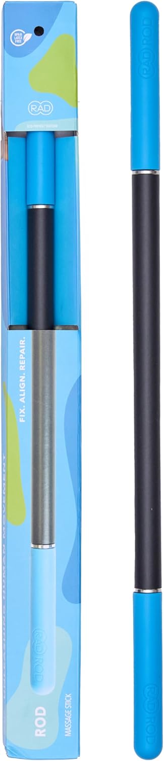 RAD Rod – Deep Tissue Massage Roller Stick – Myofascial Release Tool for Legs, Back, Neck, Arms & Shoulders – Muscle Roller for Mobility & Recovery