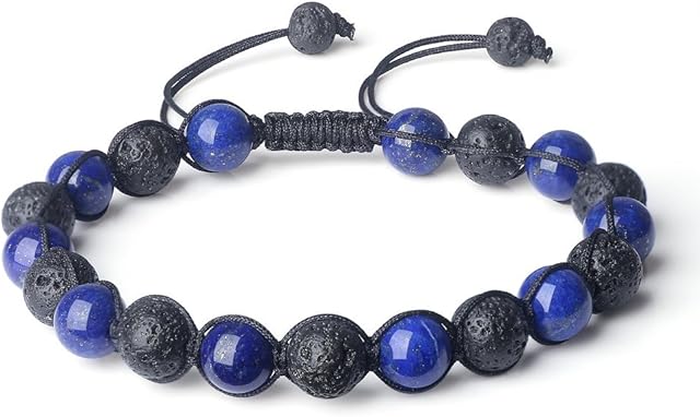 COAI Handmade Braided Genuine Stone Beaded Bracelet