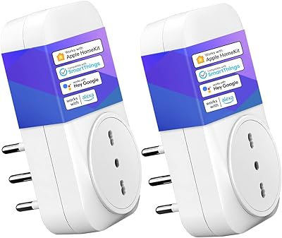 Meross Italienische intelligente Wi-Fi-Steckdose, Smart Plug 16 A (Typ L), kompatibel mit Apple HomeKit Siri, Alexa, Googl...