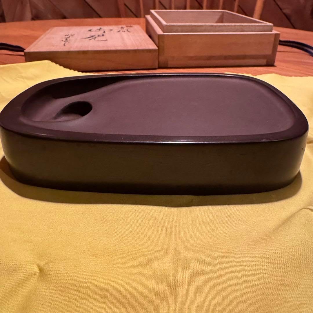 骨董品 緑端渓硯10吋（約25センチ） （楽天市場】端渓 硯 緑の通販）