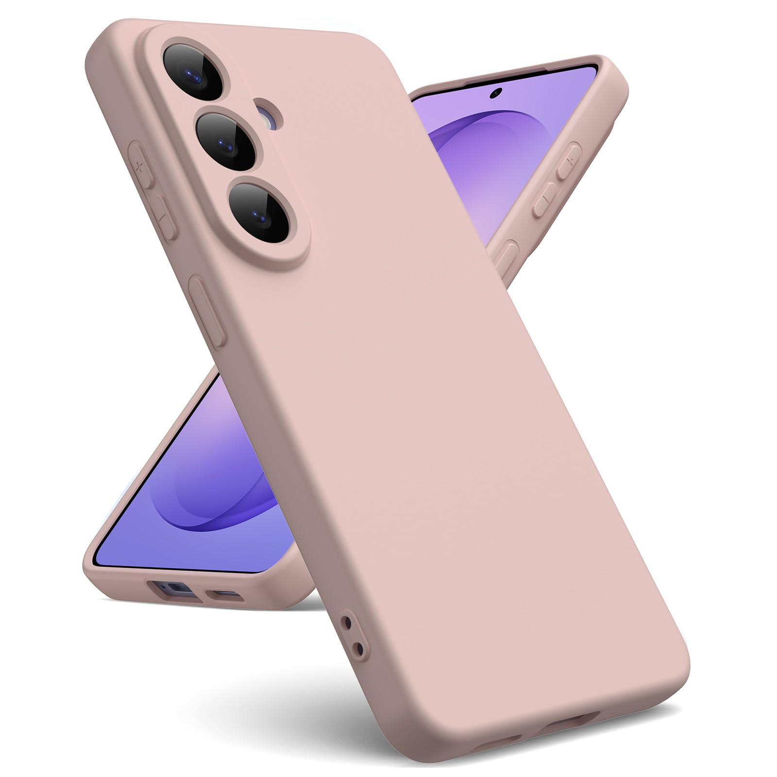 Oududianzi - Cover per Samsung Galaxy S26 5G Silicone Liquido, Rosa | Custodia Silicone Liquido, Interno in Microfibra Morbida, Protezione Antiurto Resistente