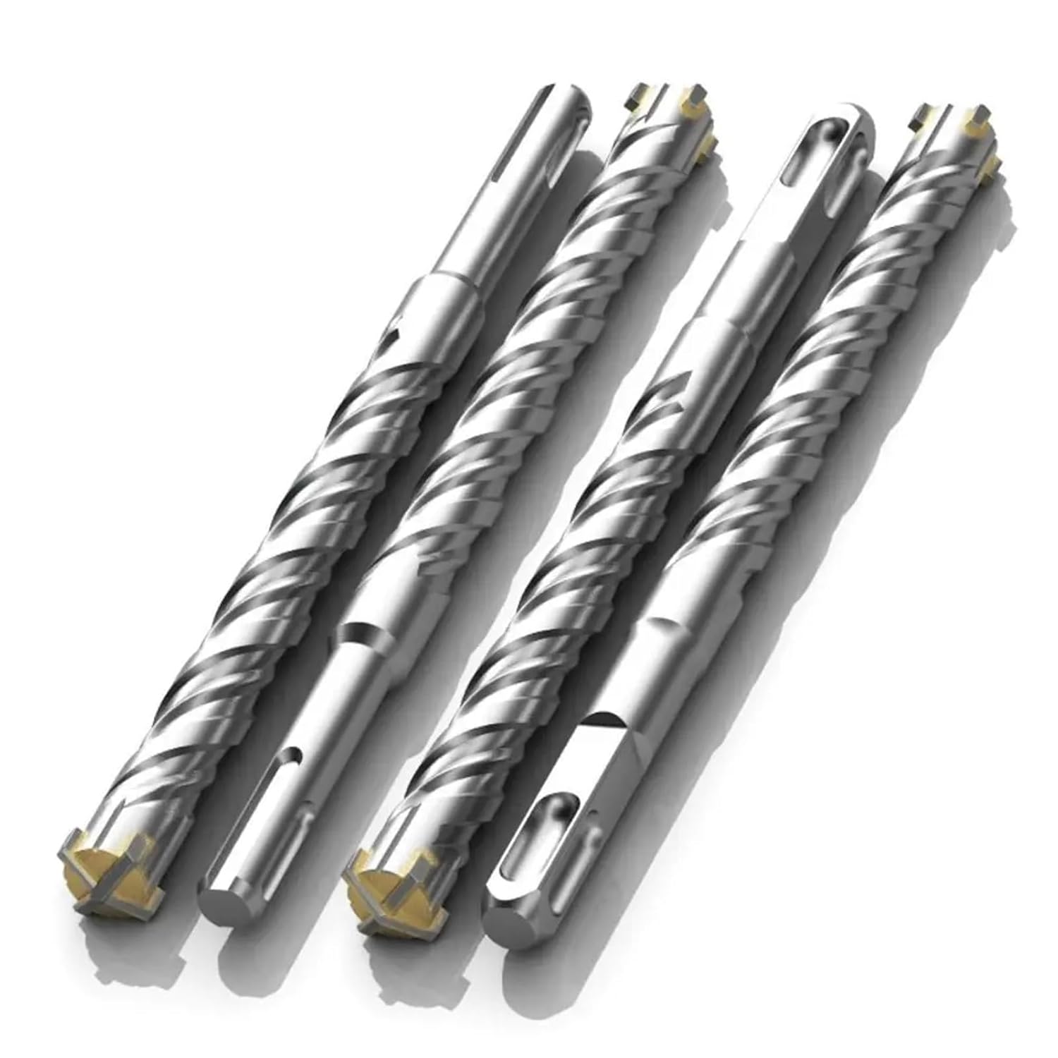Electric Hammer Drill Bits Cross Head Impact Drill Bits Convenient Tungsten Steel Alloy Hole Saw Drilling Practical Tool Parts 1Pcs(6x110-Round Shank)