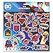 DC Comics Superman Stickers Party Supplies Pack ~ Variety Pack Superman and Justice League Stickers (Party Favor Craft Scrapbooking Adhesive Sticker Sheets)