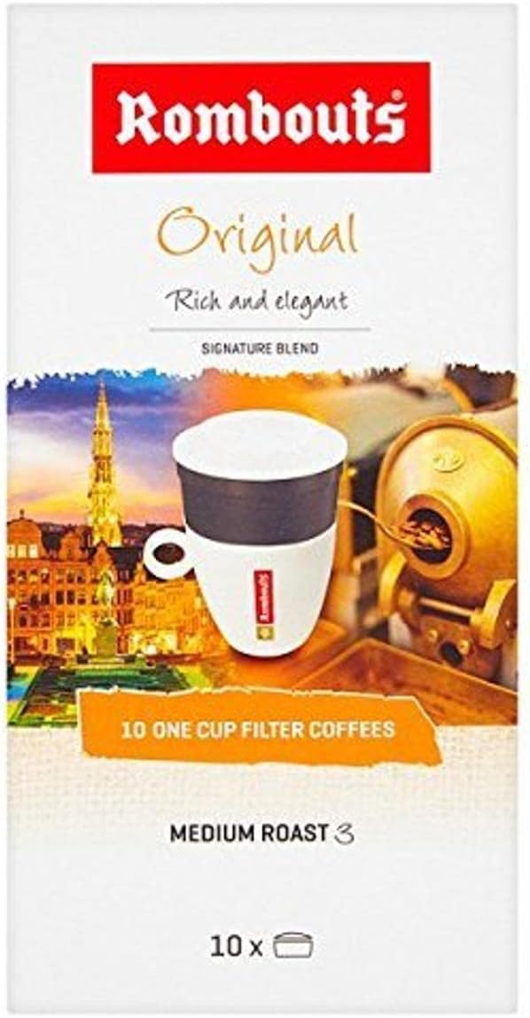 120 Rombouts Original Roast Ground Coffee / Filters - Medium Slow ...