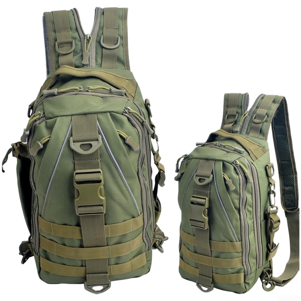 de Pêche Sport Plein Air Grande Capacité 40L de Pêche Sport(Green)