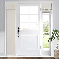 Vista 61 de HOMEIDEAS Cortinas opacas de aula para puerta delantera, cubierta de ventana de puerta de aula, persianas de privacidad con aislamiento térmico