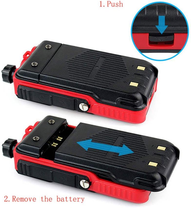 Uр Tо 40% оƒƒ Retevis RT5 2 Way Radios Long Range,High Power Dual Band Two Way Radios Reachargeable, Emergency LCD Walkie Talkies for Adults with Earpiece (Red, 2 Pack)