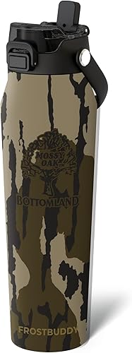 Miniatura 68 de Frost Buddy - Botella de agua con aislamiento de 32 oz con pajilla y tapa, de acero inoxidable, a prueba de fugas, frío durante 24 horas, a prueba