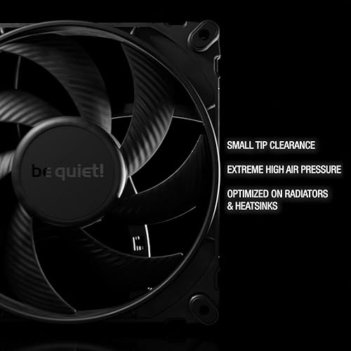 Miniatura 2 de be quiet! Silent Wings Pro 4 5.512 in PWM Ventilador de refrigeración de alta velocidad 2400 RPM de bajo ruido  4 pines  BL099