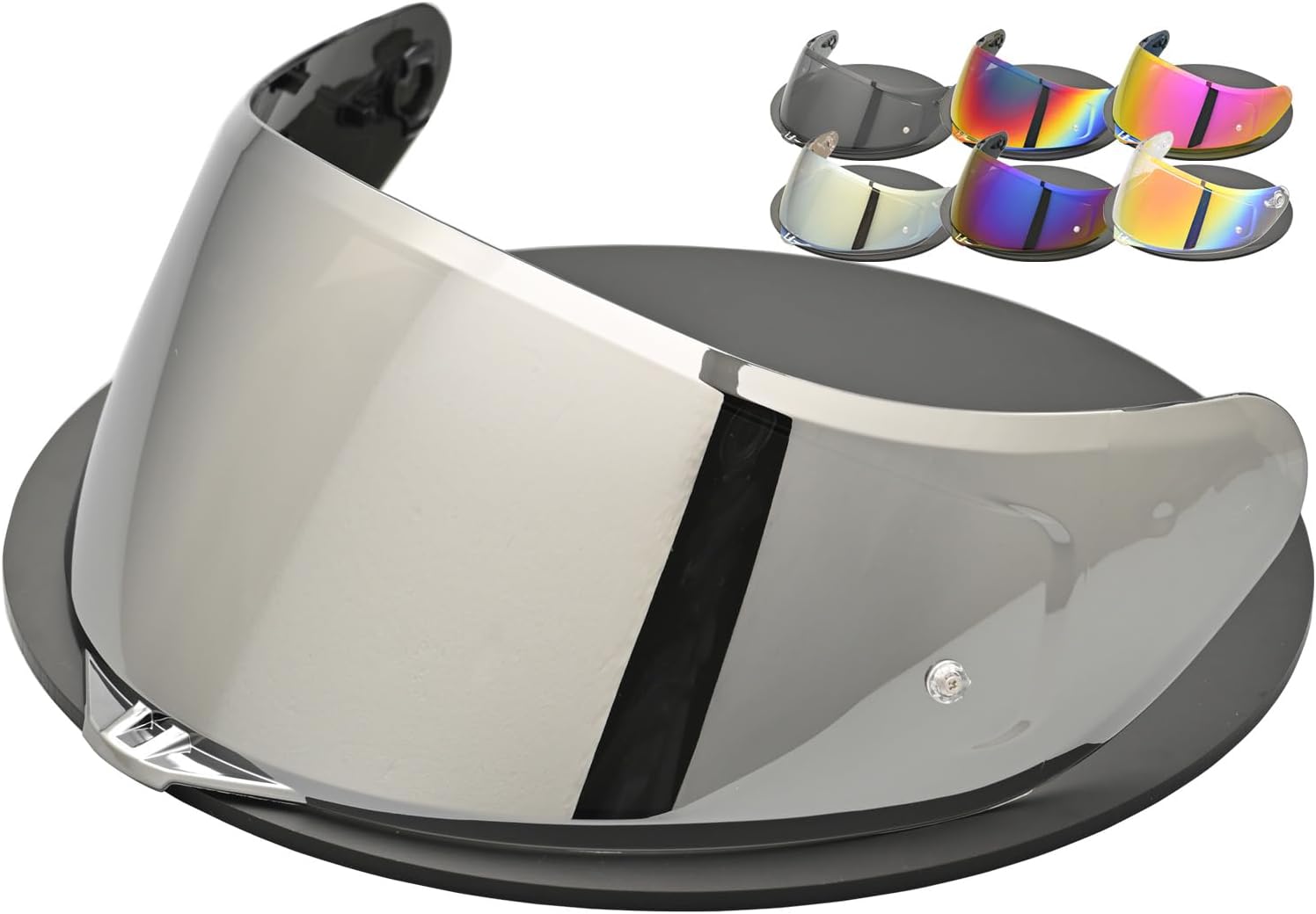 Compatible With Upgrade Agv K1 Visor Replacement K3SV K5 Face Upgrade Shield Tinted Visor Helmet Accessories (Silver)