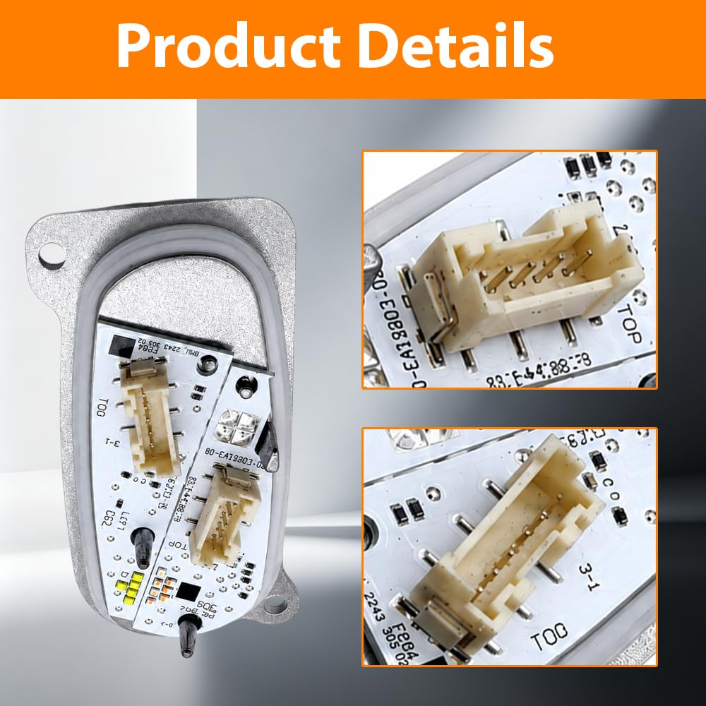 Riloer Modulo di controllo luci diurne LED DRL con dissipatore di calore Indicatore di direzione compatibile con Seat Leon 2020–2024 Tarraco 2019–2024 5FJ941475 Sinistra