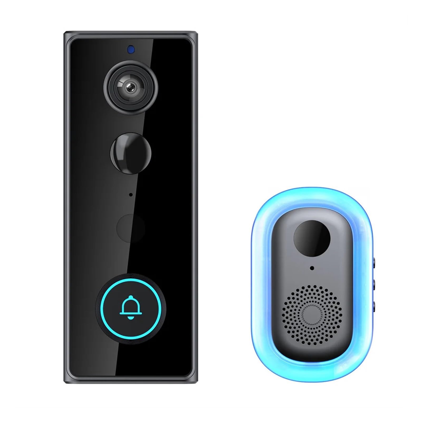 Sonnette vidéo de protection avec interphone IP65 caméra de surveillance de porte vision nuit