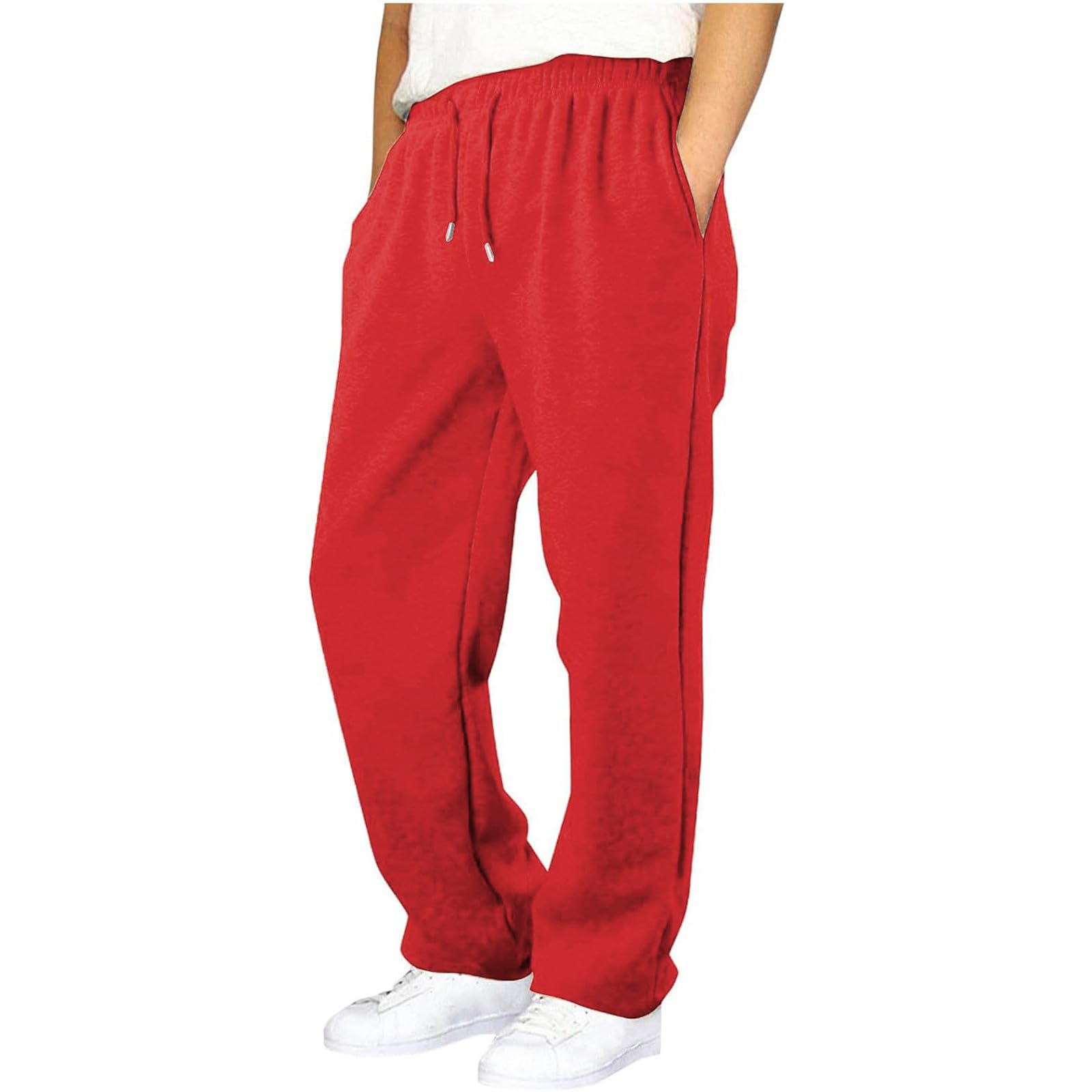 Pantalon de yoga enfant ample rouge pour en finir avec les joggings serrés