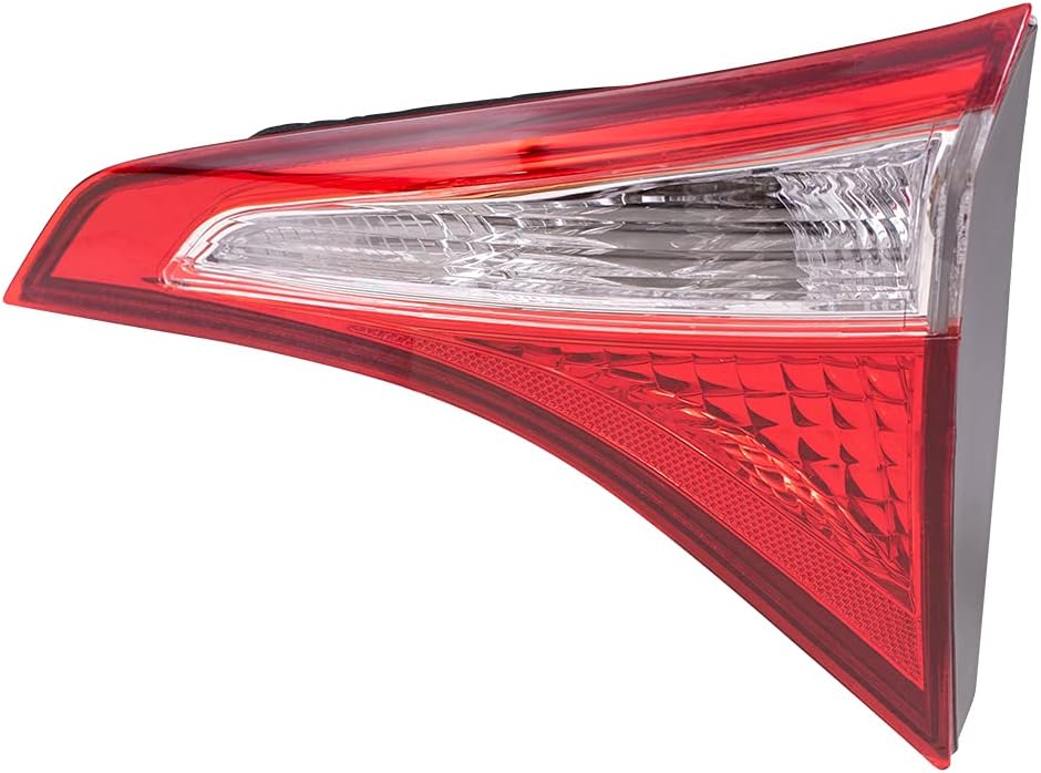 Brock Replacement Passengers Taillight Lid Mounted Tail Lamp Compatible with 14-16 Corolla 81580-02510