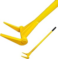 ZOOKASEA Upgraded Pallet Buster 45" Heavy Duty Pry Bar with Non-Slip Handle - Deck Board Remover for Pallets, Flooring, Roofing