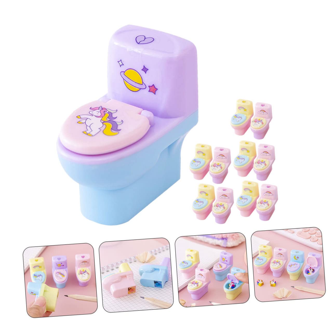 NUOBESTY 36 Pièces taille-crayon pratique pour enfants portable bureautique accessoires beaux taille-crayons aiguiseurs taille-crayon portatif taille-crayons pratiques Ménage outil à main