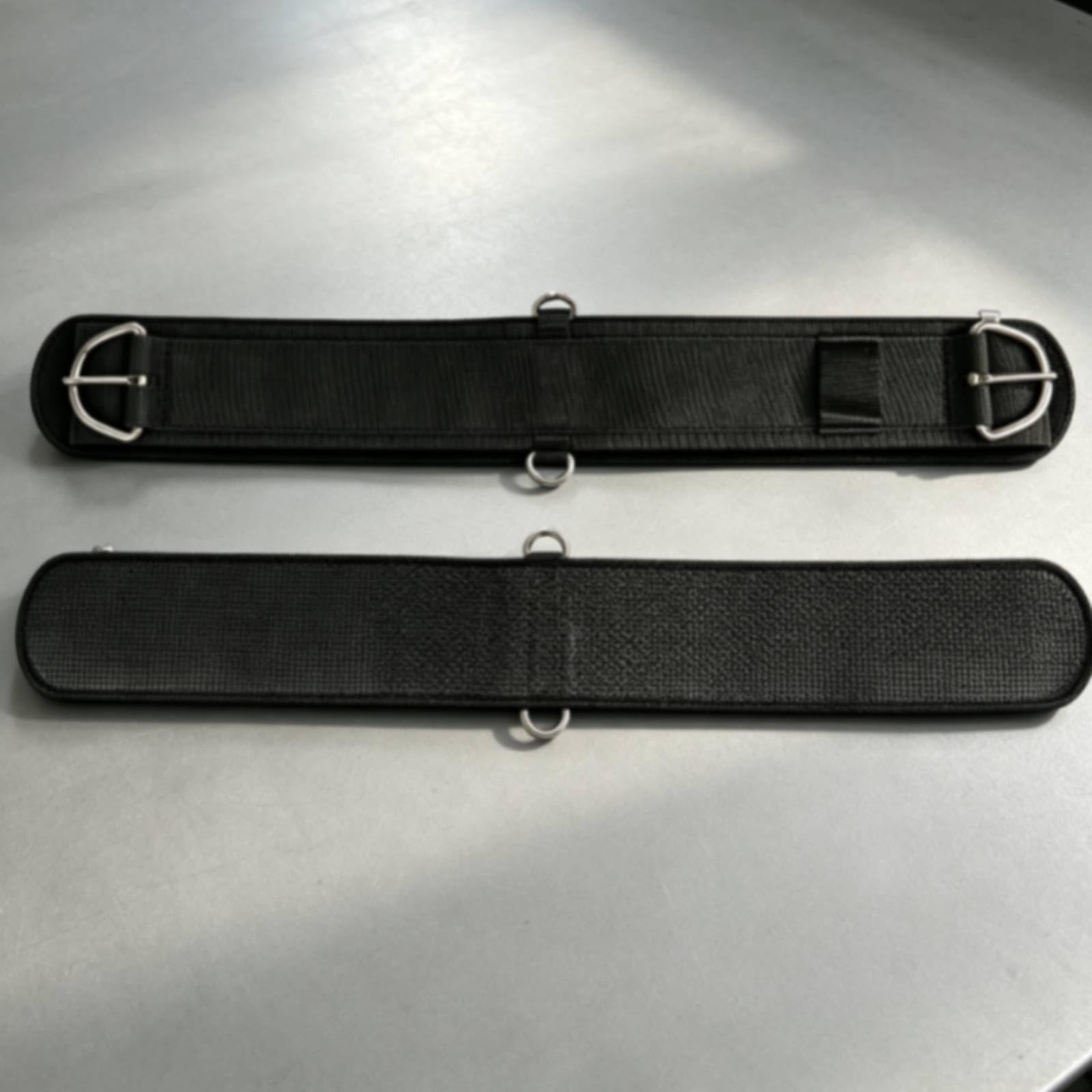Cintura Sottopancia Occidentale Cinghia Sella Cavallo Cinch Cinturino Equestre con Cucitura Perimetrale Rinforzata E Imbottitura Confortevole Supporto , Nero , 26 Pollici-66cm