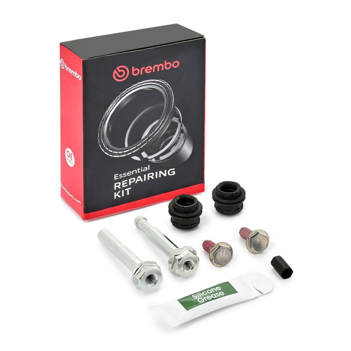 BREMBO Kit manicotti di guida, Pinza freno FSV026 Compatibile con: AUDI A1, A1 Sportback, A1 Sportback, A3, A3 Cabriolet, A3 Limousine, A3 Limousine, A3 Sportback, A3 Sportback, A4 Allroad B9, A4 B9