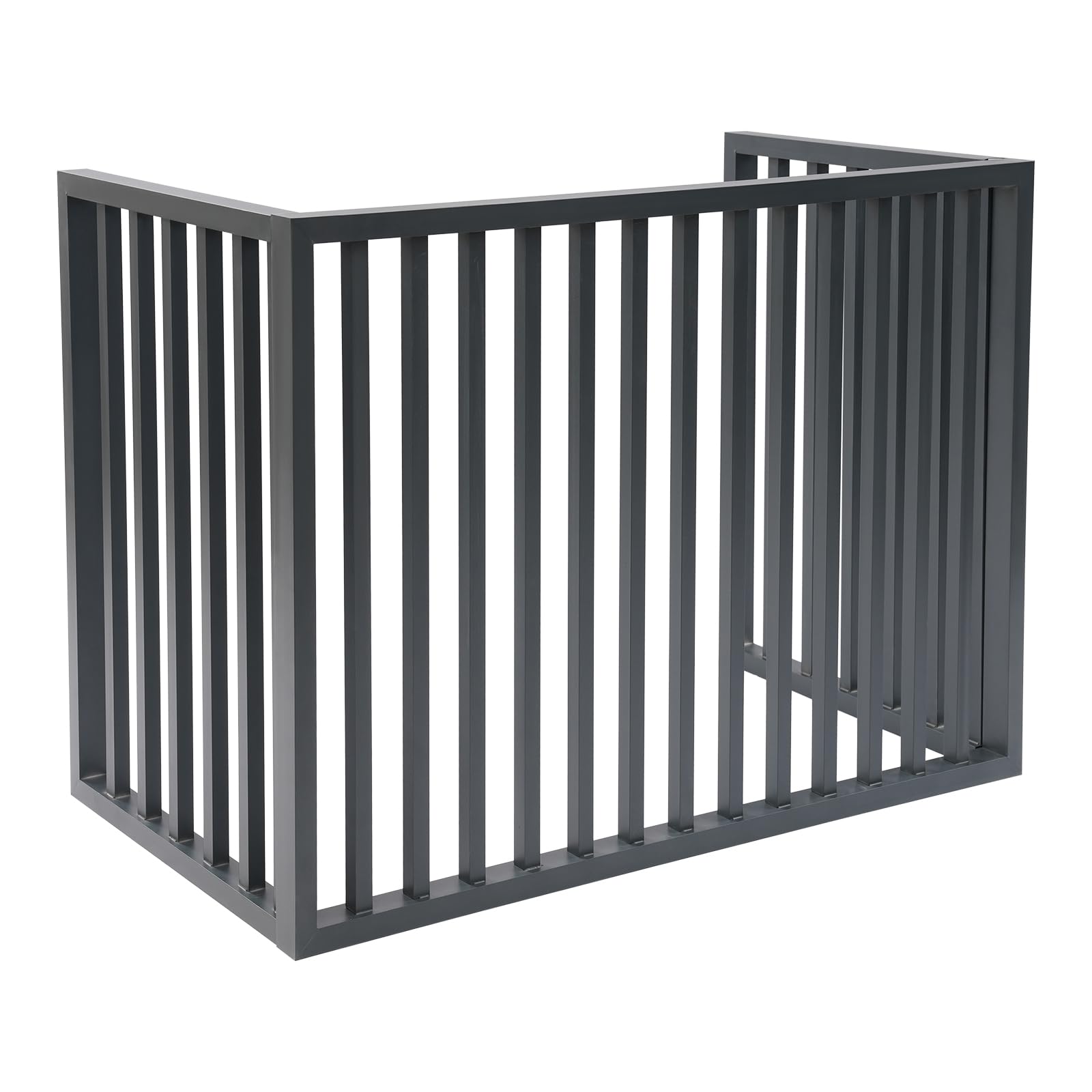 Valla de aire acondicionado, cubierta protectora de aleación de aluminio para aire acondicionado exterior, protección visual, cubierta 100 x 50 x 70 cm