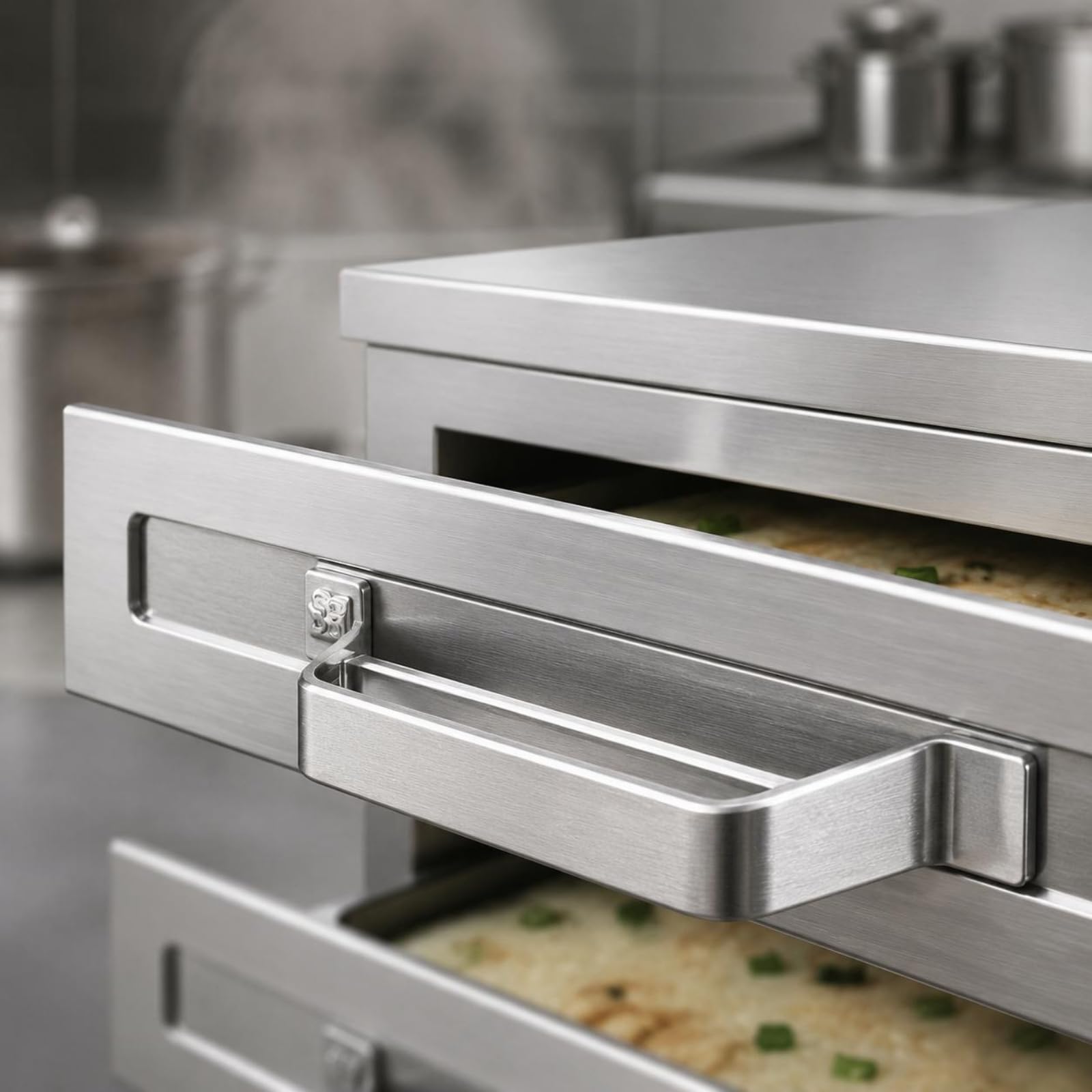 Vaporizzatore Elettrico a Doppio Strato Cucina Sana Vaporiere in Acciaio Inox Multifunzione Attrezzatura da Ristorazione per Ristoratori, Colazione