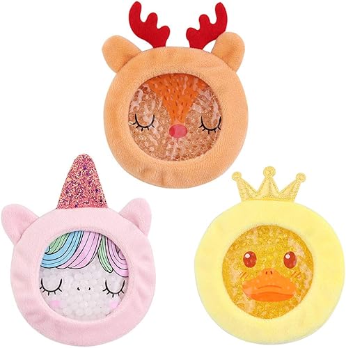 Hilph Paquetes de hielo para niños Boo Boos, paquetes de hielo de gel reutilizables para lesiones para bebés pequeños, compresa caliente y fría con