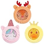 Hilph Kids Ice Packs for Boo Boos, Reusable Gel Ice Packs for Injuries for Toddlers Baby, Hot & Cold Compress with Cute Plush Sleeves for Body Pain Relief, Fever, First Aid, Bumps, 3 Packs (Unicorn)