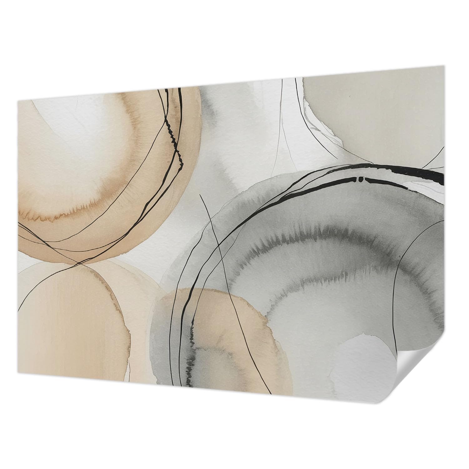 Décor mural adhésif pose propre sans colle Tulup 152x104 résistant aux taches