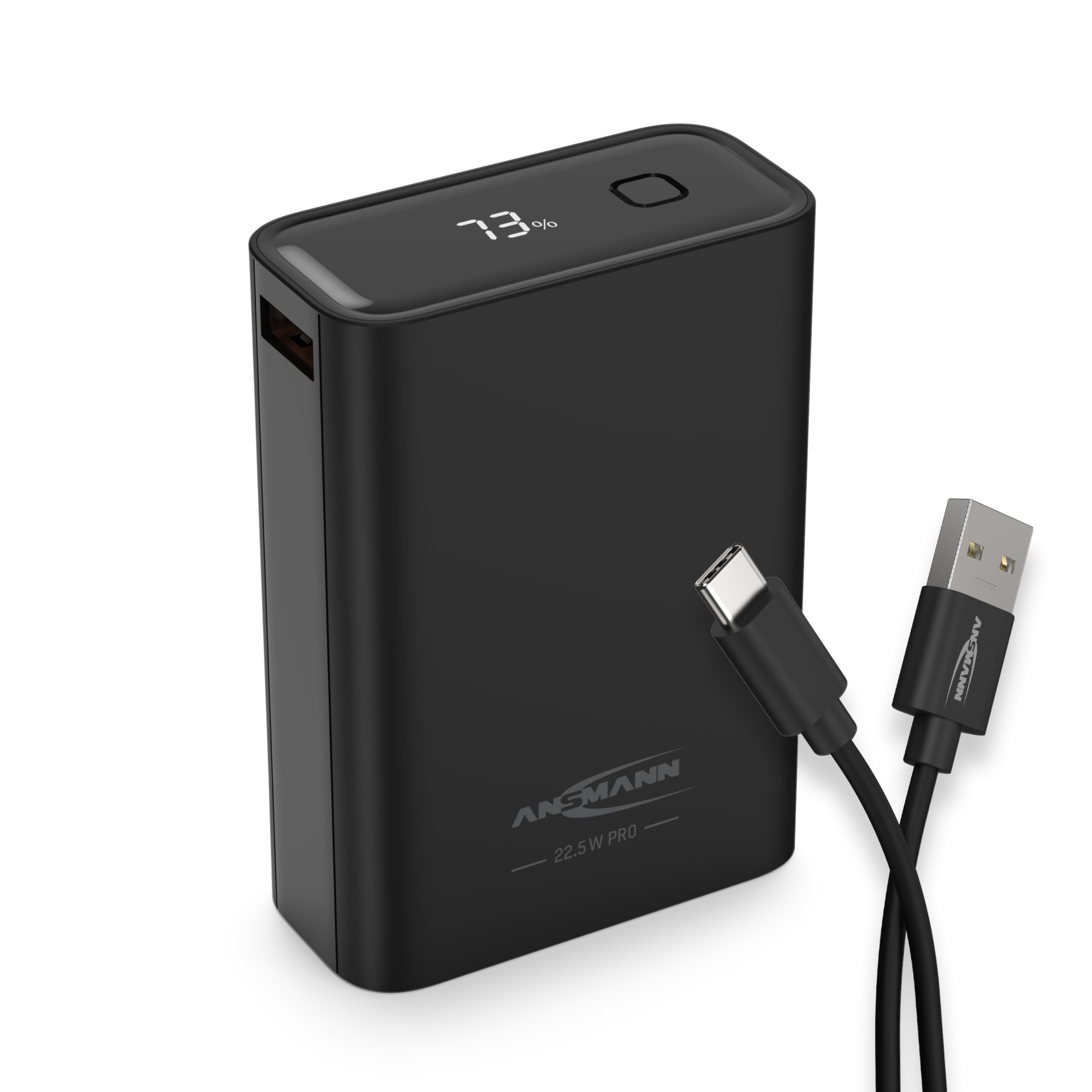 Ansmann Powerbank 20 000 mAh - Chargeur Externe USB-A et USB-C pour Smartphones et Tablettes