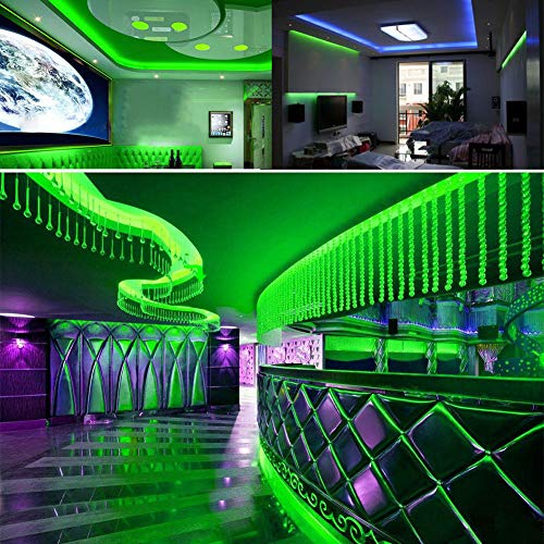 Image of SUYOOULIN LED Strip Lights, 27000LM AC110V /120V 50ft /15m SMD 2835 1200 LEDs Light Strips, High Voltage Flexible Waterproof IP44 LED Ribbon Lighting for Home Kitchen Decor(Green)