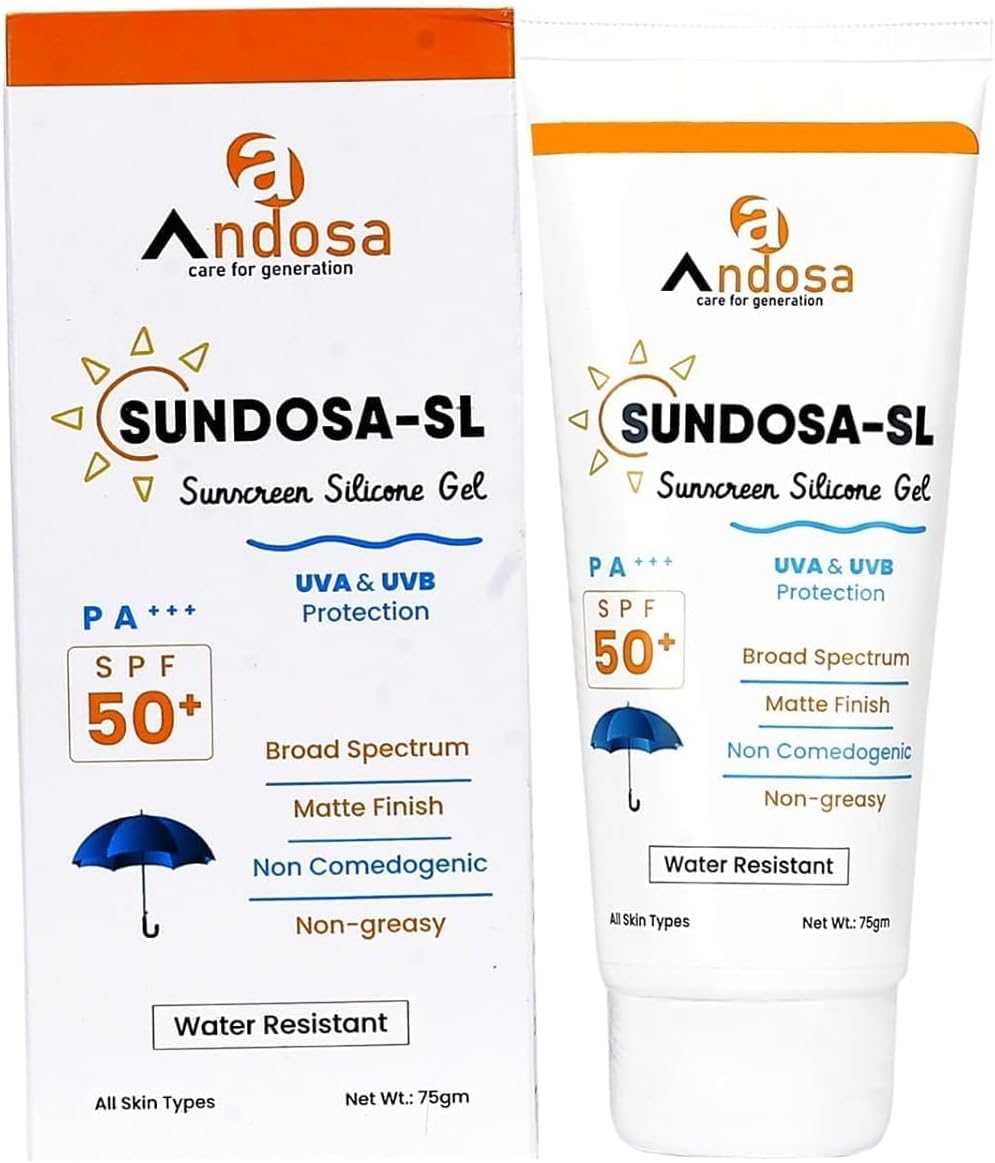 - Sundosa-SL SPF 50 Sunscreen Gel Based, 75g