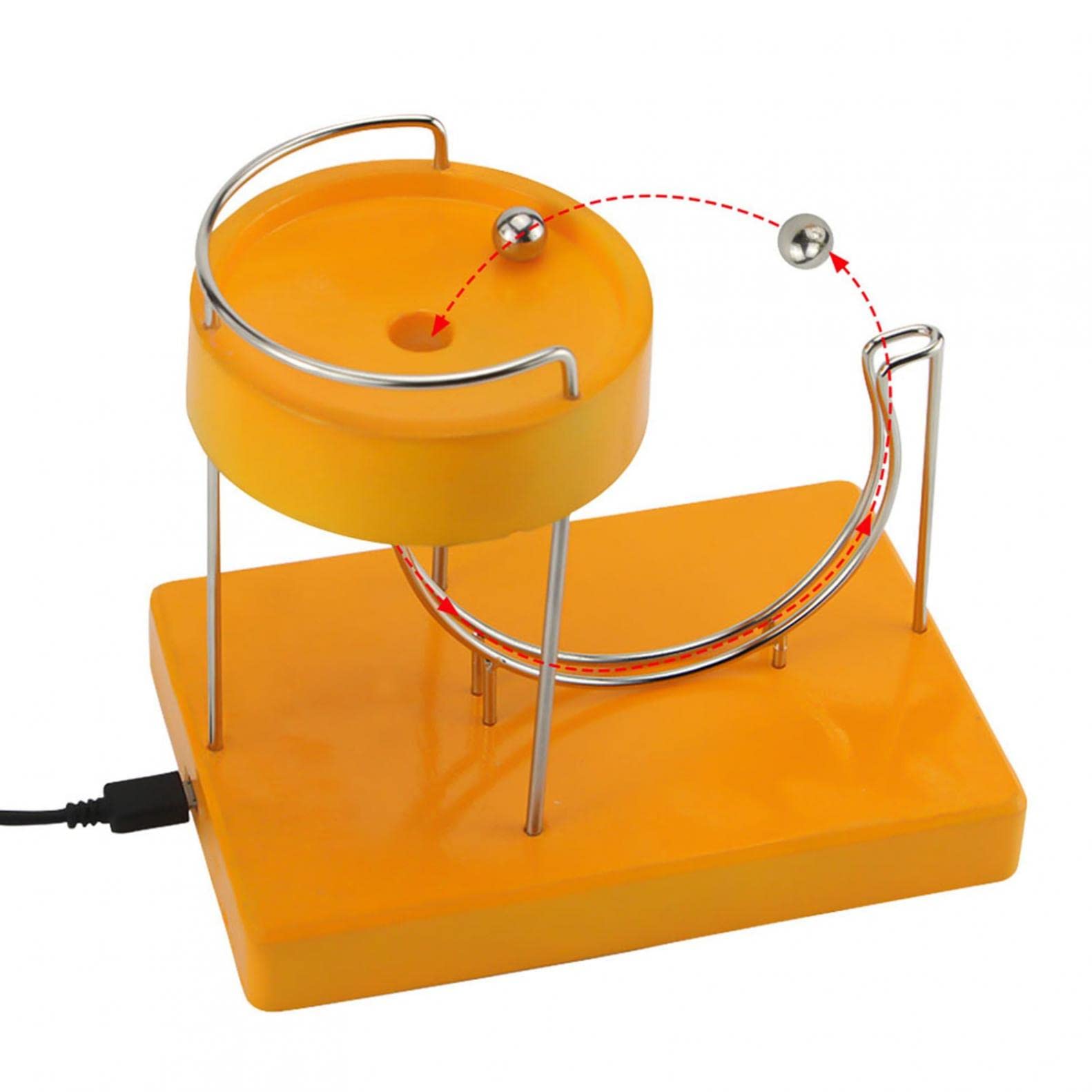 Kinetic Art - Perpetual Marble Machine, Rolling Ball Perpetual Marble Machine, Science Physics Gadget, Sculpture Kinetic Motion Toy for Home Office Desk Top Decor (1pc)