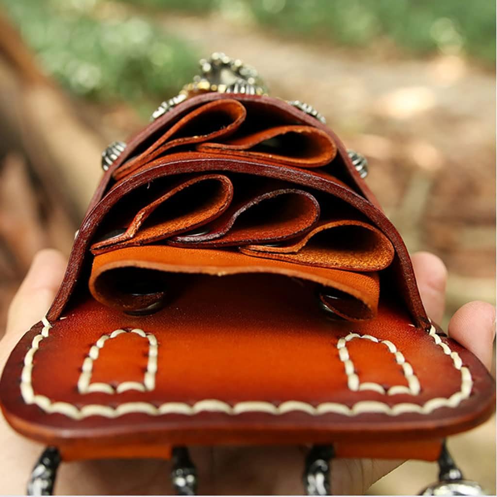 Salon Tools Holster Bag, Scissors Pouch Cowhide Leather Barber Hairdressing Hair Stylist Comb Shear