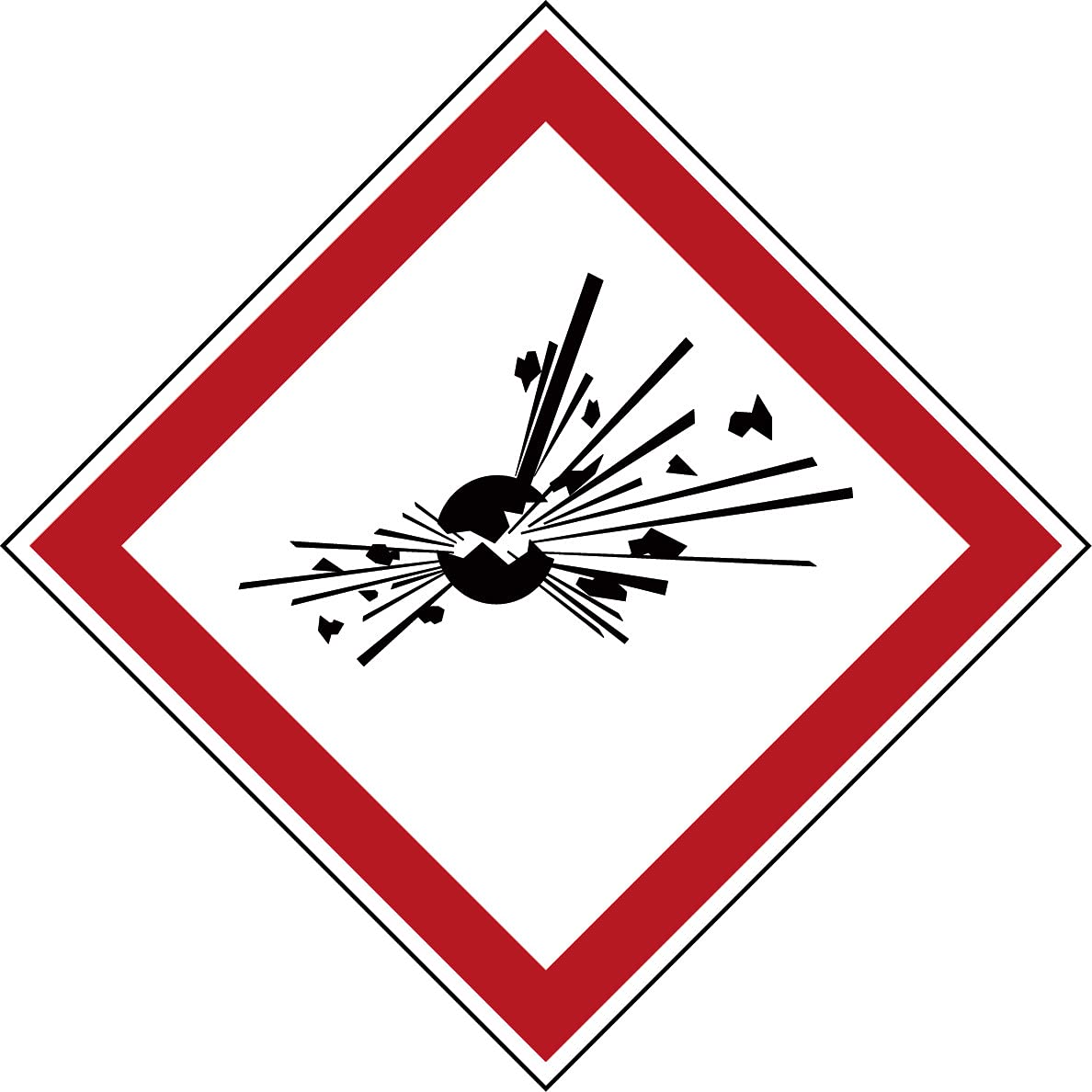 Brady PIC P002-Dia Verbotsschild – Laminierter Polyester, 200 Mm Durchmesser, Rot/schwarz/weiß, Selbstklebend Nach ISO 7010