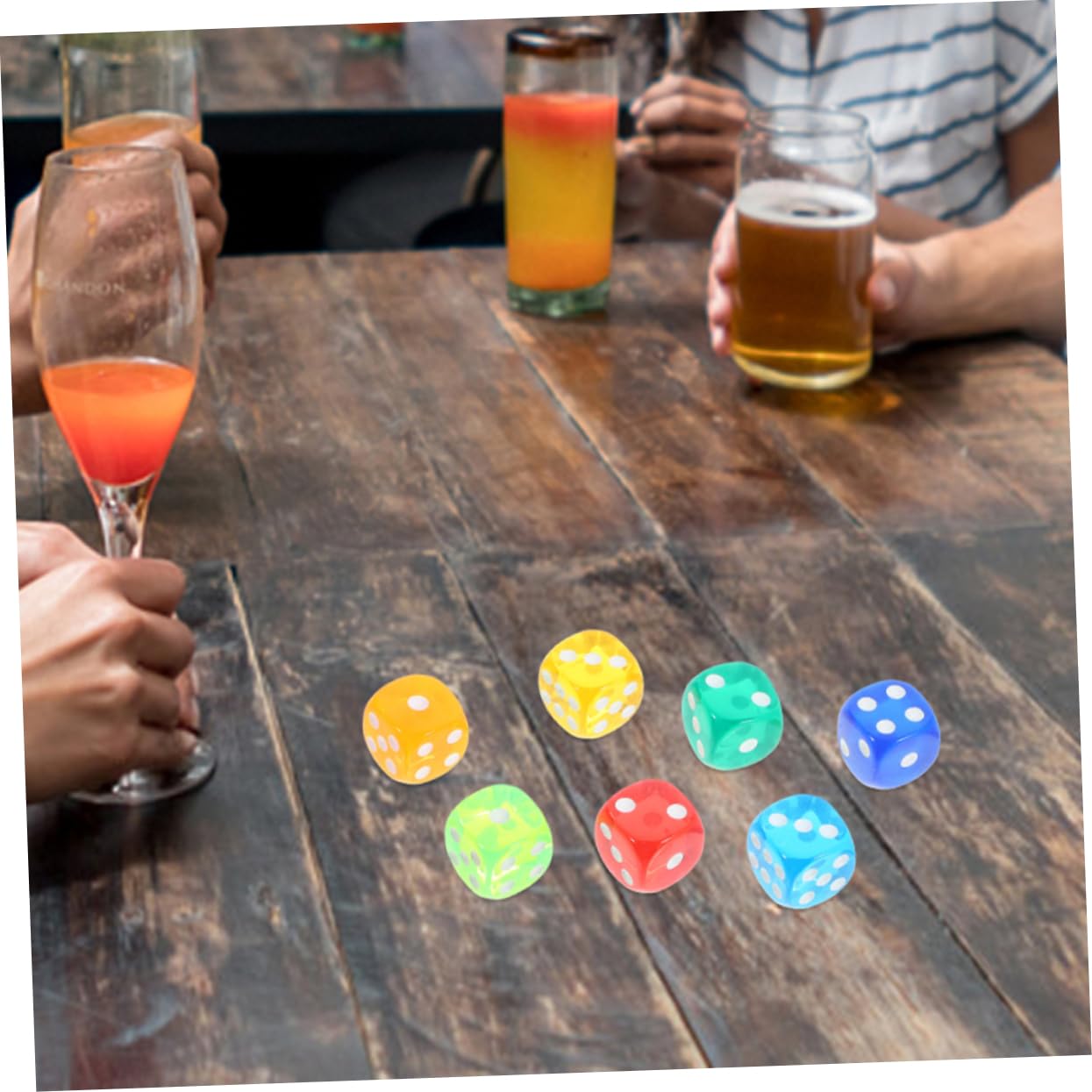 Abaodam 400 Pz Dadi trasparenti giochi di società dadi a più facce giochi da tavolo are a hi di oggetti di scena dei del o oggetto di o in acrilico