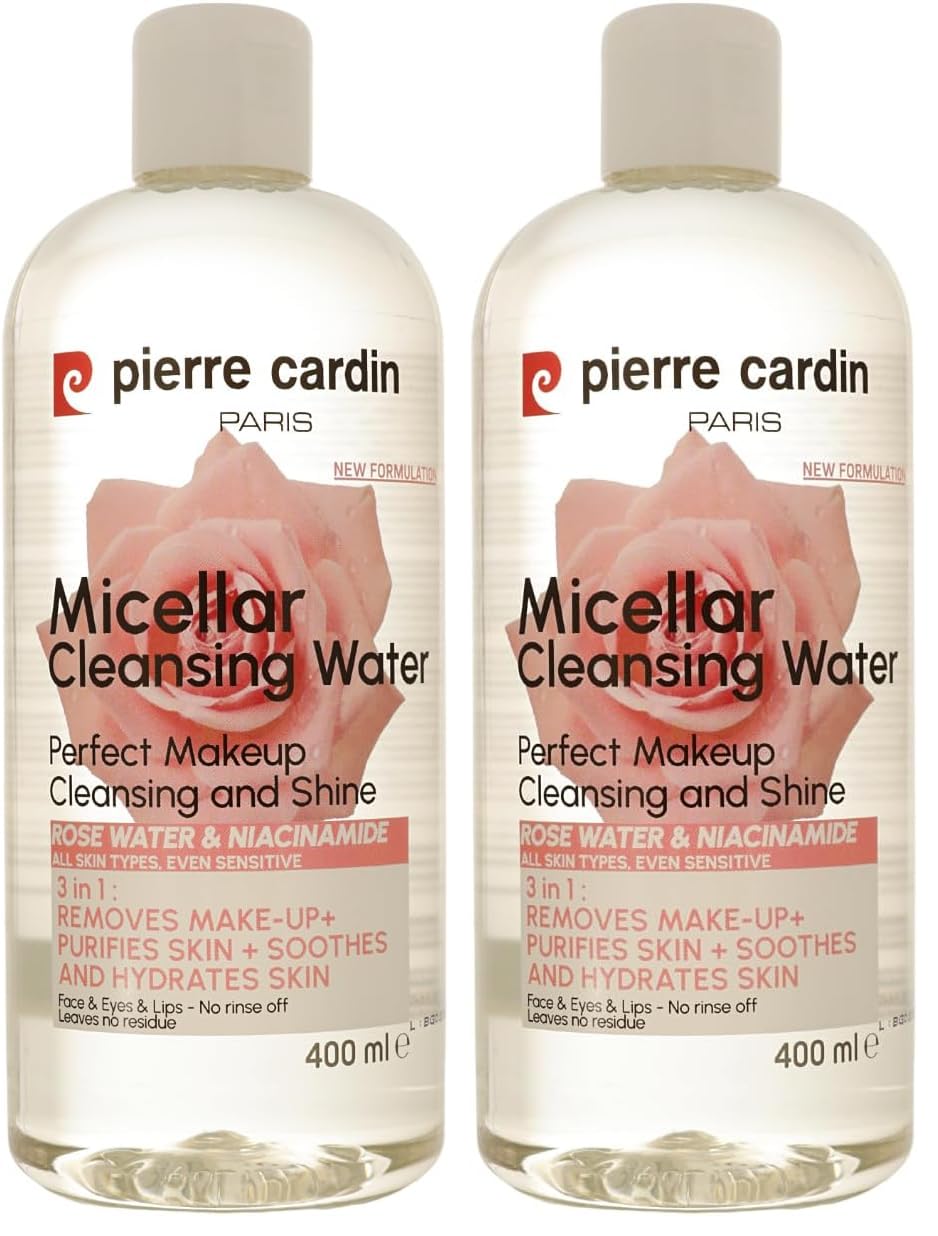 Pierre Cardin Gently Cleansing Micellar Water with Rose Water & Niacinamide-Makyaj Temizleme Suyu 2li paket
