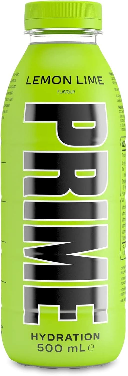 Prime Hydration Energy Drink by Logan Paul & KSI Lemon Lime 500ml