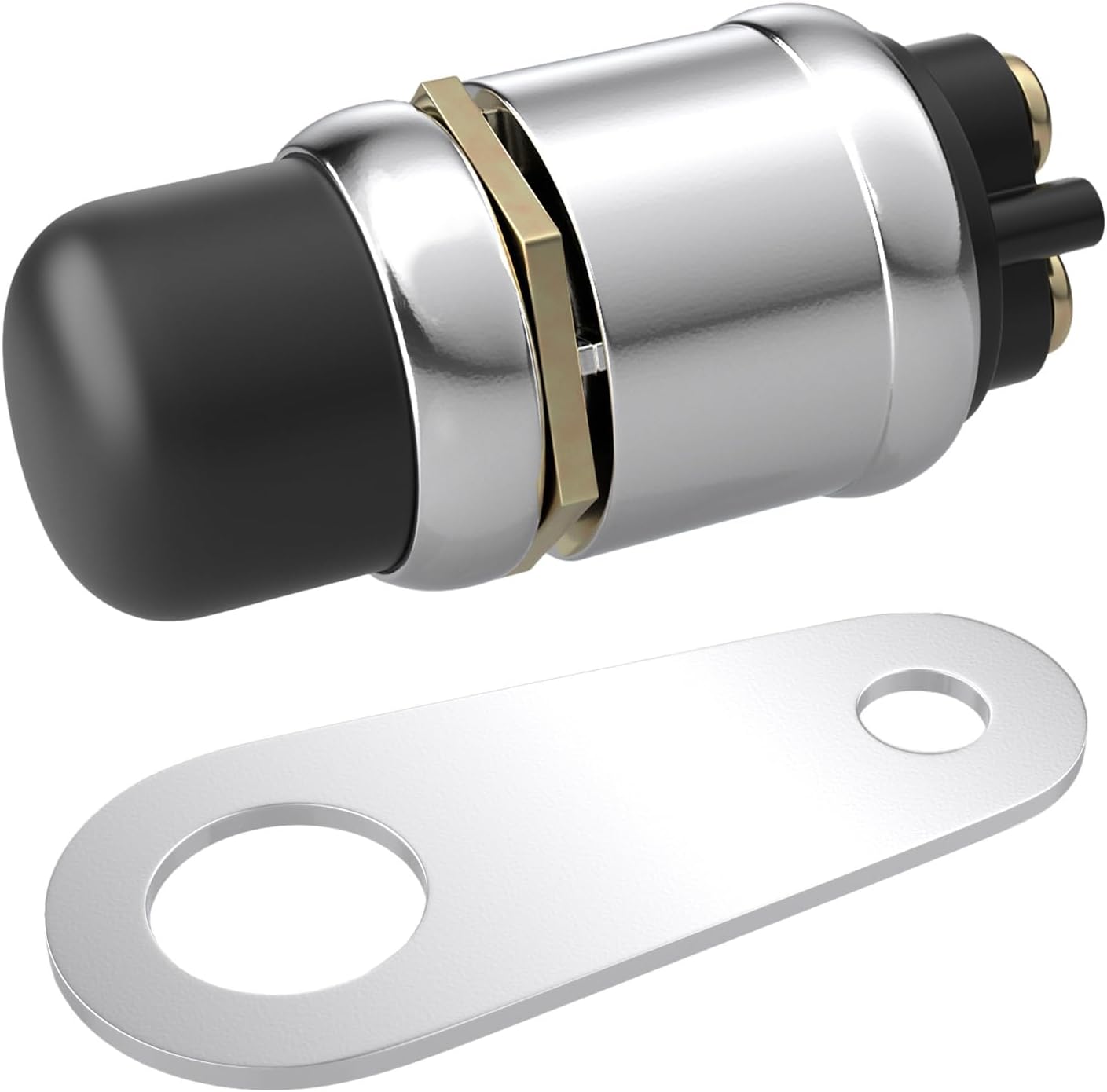 BFXM 12V 50A Push Button Starter Switch, Waterproof Momentary Start Switch for Car Truck Boat ATV Engine