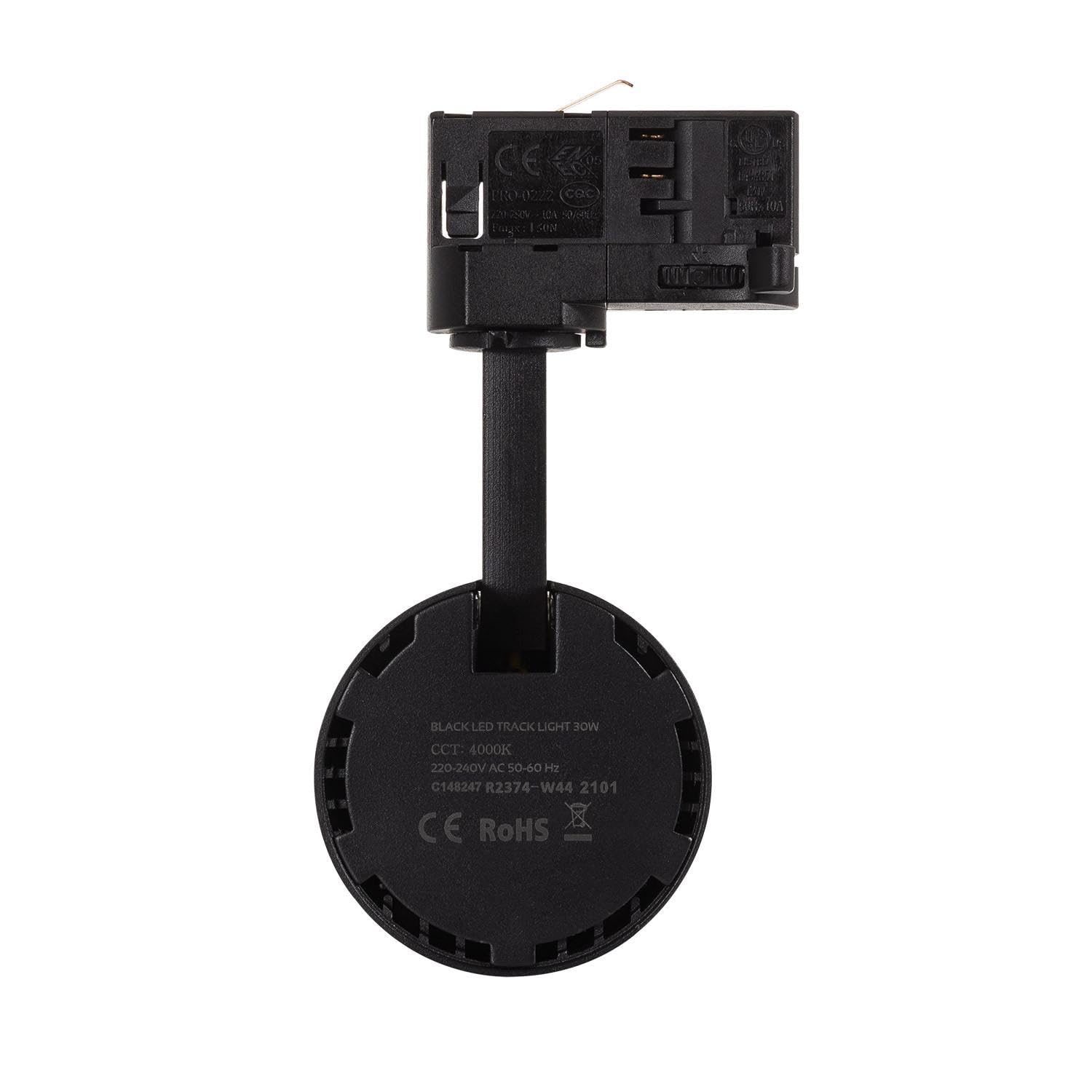 LEDKIA 3-Phasenstromschiene LED-Strahler 30W Bertha Schwarz 6000K Kaltweiß