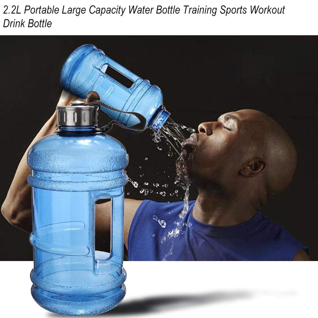 2.2L Portable Size Large Capacity Water Bottle Training Sports